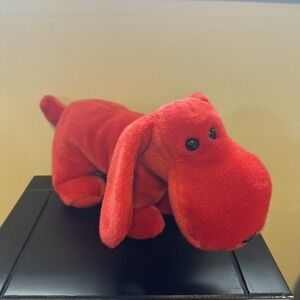 TY  Beanie Buddy- Rover Red Puppy Dog‎ 12" Plush Stuffed Animal 1998 Tag
